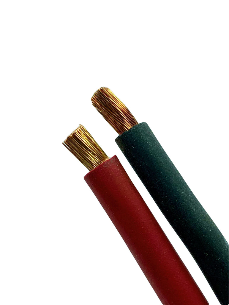 6 Gauge 15 Feet Black + 15 Feet Red Pure Copper Flexible Welding Cable Wire